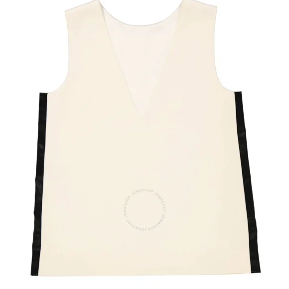 Burberry Ladies Satin Stripe Wool Silk Sleeveless Top - Picture 4 of 7